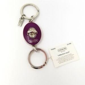 Coach Turnlock Valet Keychain